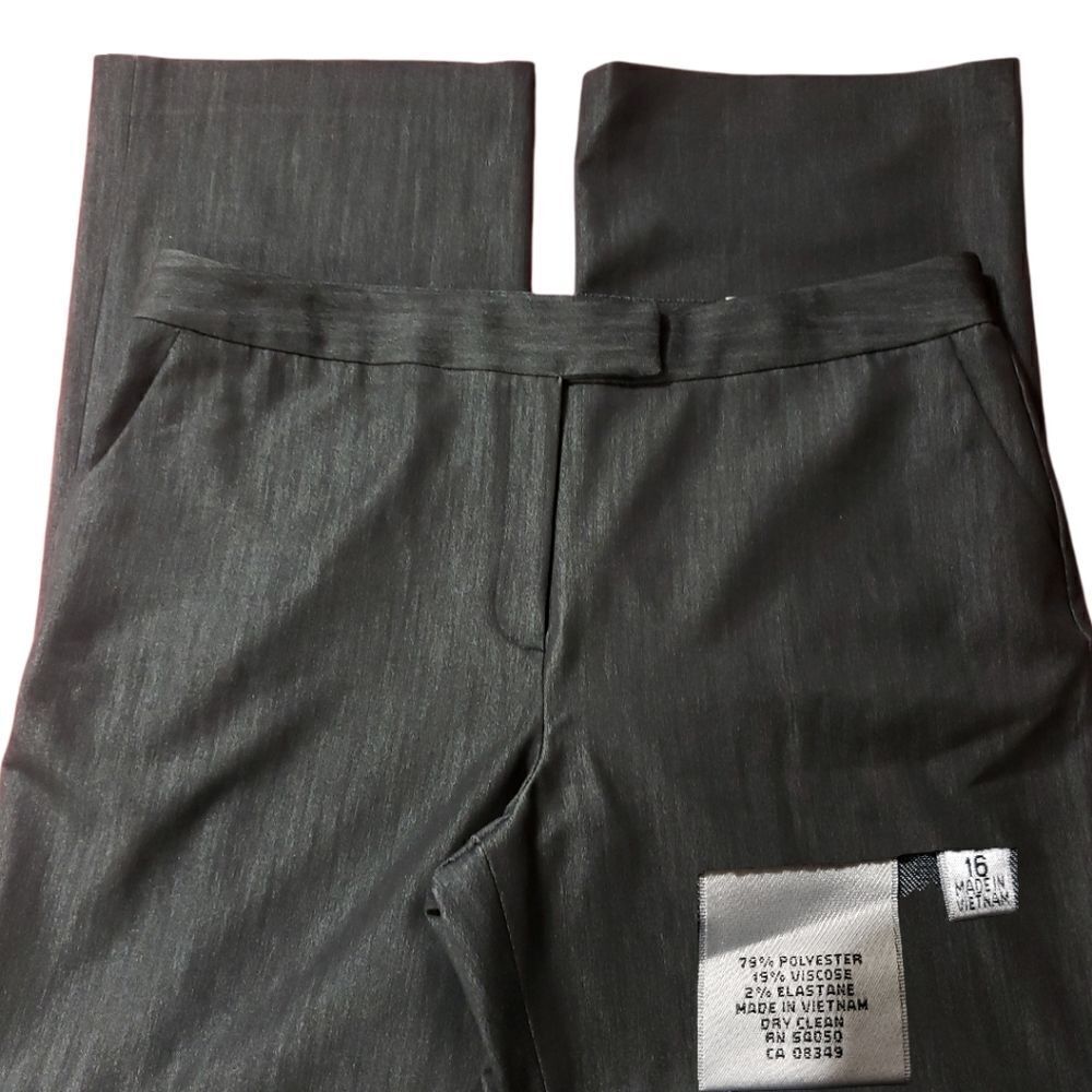 Kasper NWT Carly, Charcoal Grey, Curvy Fit, Dress Slacks, Size 16